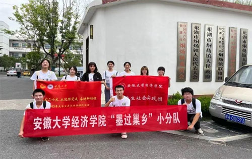 安徽大学经济学院“墨过巢乡”小分队——奉献青春力量，推动乡村建设